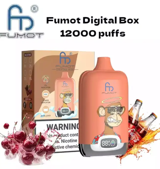 RandM Digital Box 12000 Puffs Disposable Vape Cherry Cola 