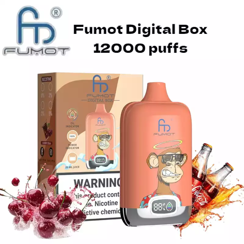 RandM Digital Box 12000 Puffs Disposable Vape Cherry Cola
