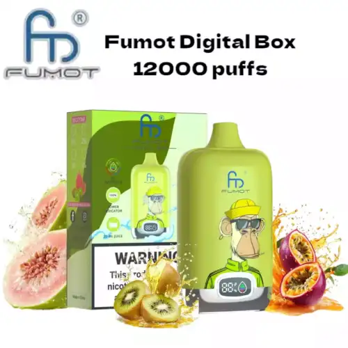 RandM Fumot Digital Box 12000 Puffs - Kiwi Passion Fruit Guava