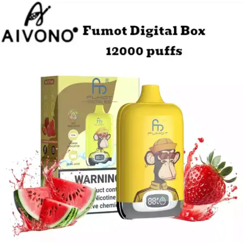 RandM Fumot Digital Box 12000 Puffs Strawberry Watermelon