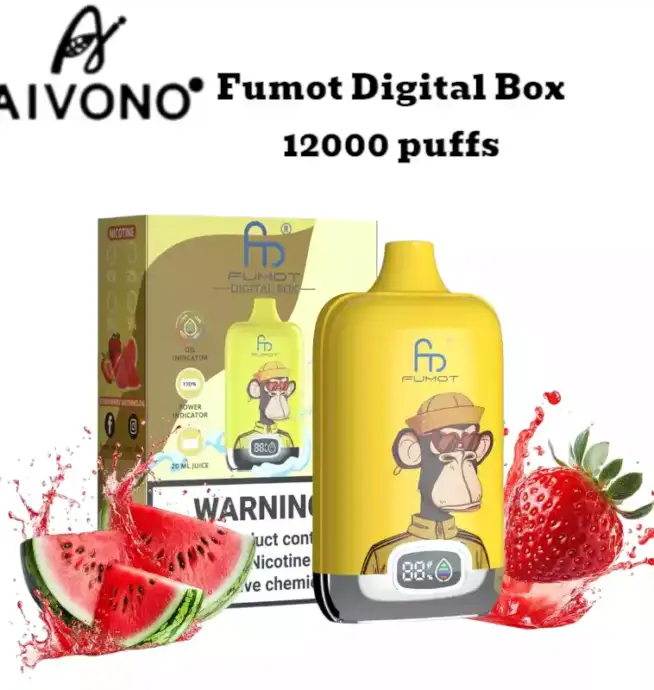 RandM Fumot Digital Box 12000 Puffs Strawberry Watermelon