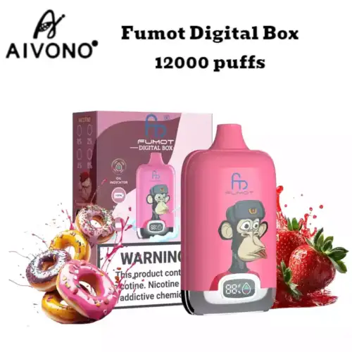 RandM Fumot Digital Box 12000 Puffs – Erdbeer-Donut