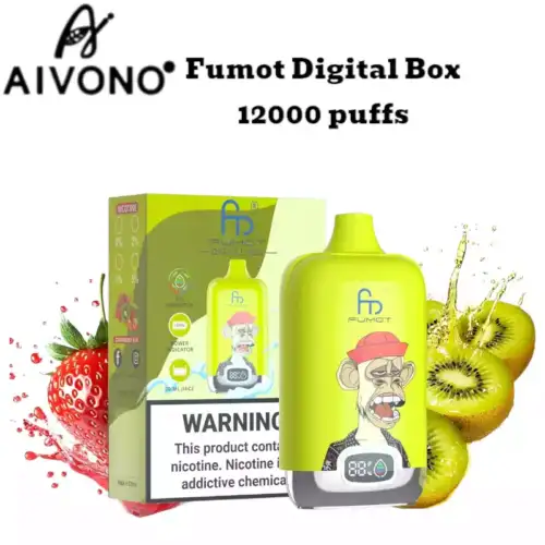 RandM Fumot Digital Box 12000 Puffs – Strawberry Kiwi