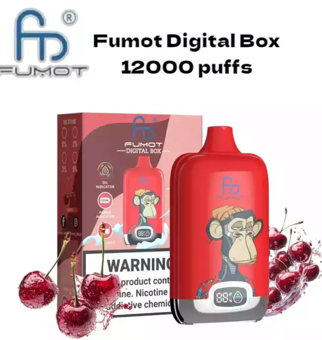 RandM Fumot Digital Box 12000 Puffs– Leistungsstarke Mesh Coil Disposable Vape