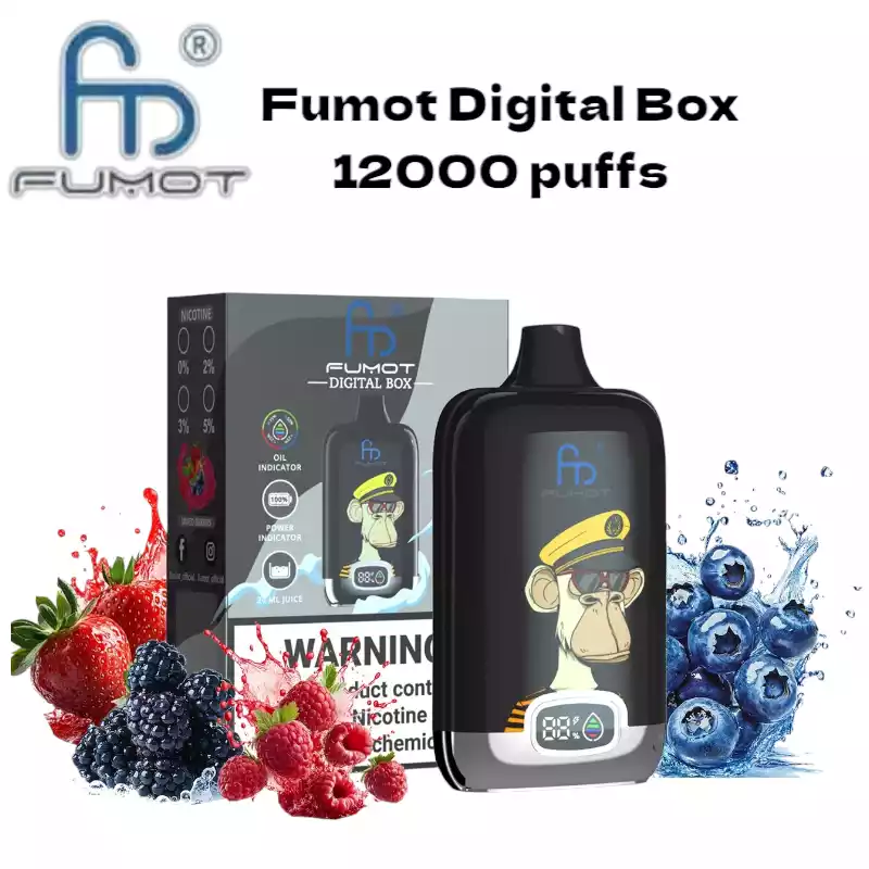 RandM Fumot Digital Box 12000 Züge Einweg Vape - Mixed Berries
