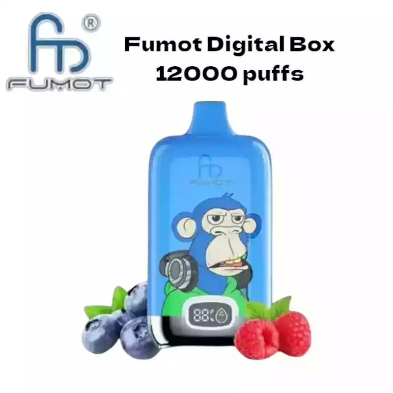 RandM Fumot Digital Box 12000 puffs Disposable Vape Blueberry Raspberry