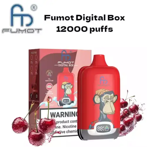 RandM Fumot Digital Box 12000 puffs Disposable Vape Cherry Geschmack