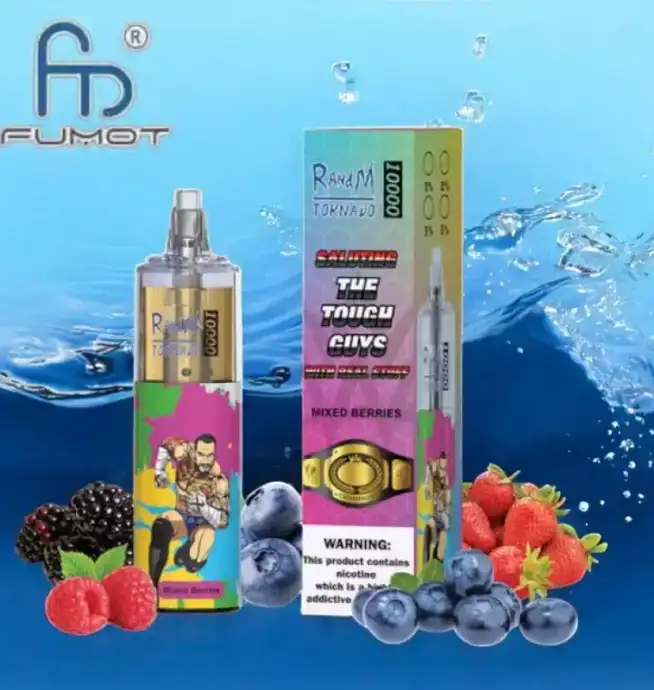 RandM Tornado 10000 puffs RGB-Vape mit Mesh Coil, Disposable Vape