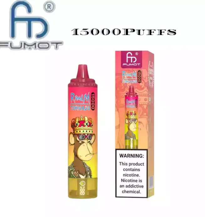 RandM Tornado 15000 puffs Disposable Vape mit hoher Kapazität und kräftigen Aromen