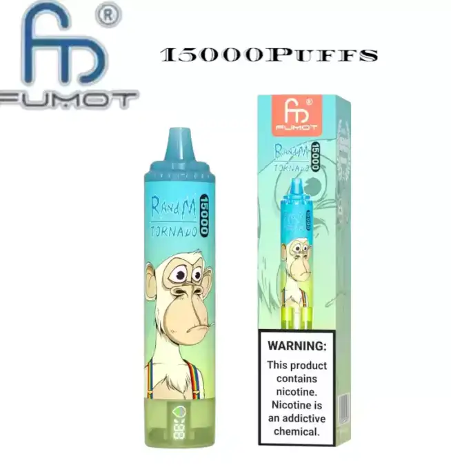 RandM Tornado 15000 puffs Disposable Vape mit hoher Kapazität und kräftigen Aromen