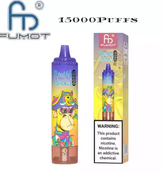 RandM Tornado 15000 puffs Disposable Vape mit hoher Kapazität und kräftigen Aromen