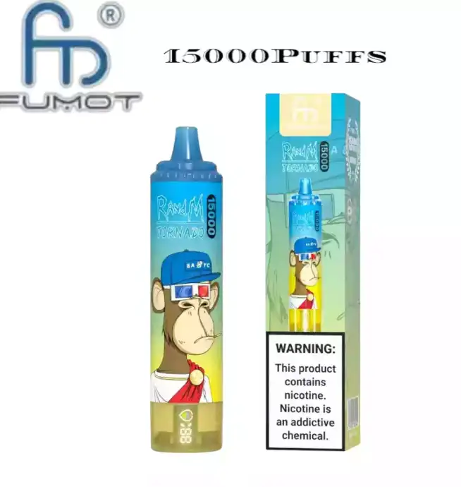 RandM Tornado 15000 puffs Disposable Vape mit hoher Kapazität und kräftigen Aromen