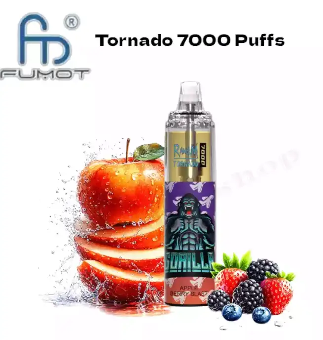  RandM Tornado 7000 Puffs Apple Berry Blast Disposable Vape