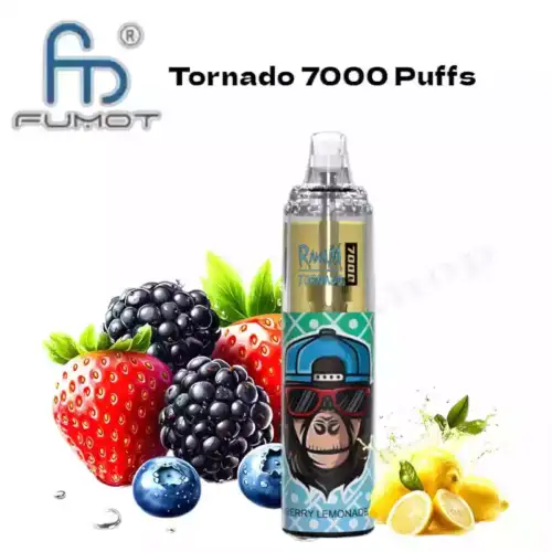 RandM Tornado 7000 Puffs  Berry Lemonade Visible’ Vape
