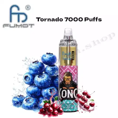 RandM Tornado 7000 Puffs Blueberry Cherry Cranberry