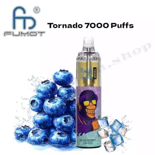 RandM Tornado 7000 Puffs Blueberry On Ice