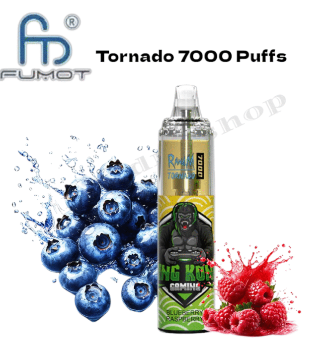 RandM Tornado 7000 Puffs Blueberry Raspberry