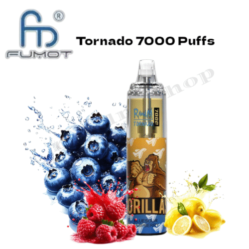 RandM Tornado 7000 Puffs Bluesour Raspberry