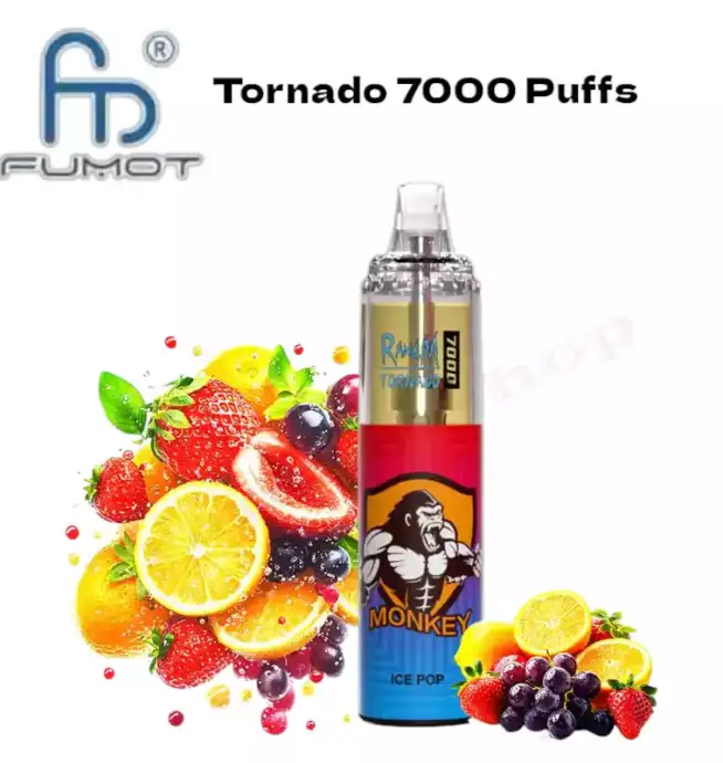 RandM Tornado 7000 Puffs Ice Pop Rechargeable Vape