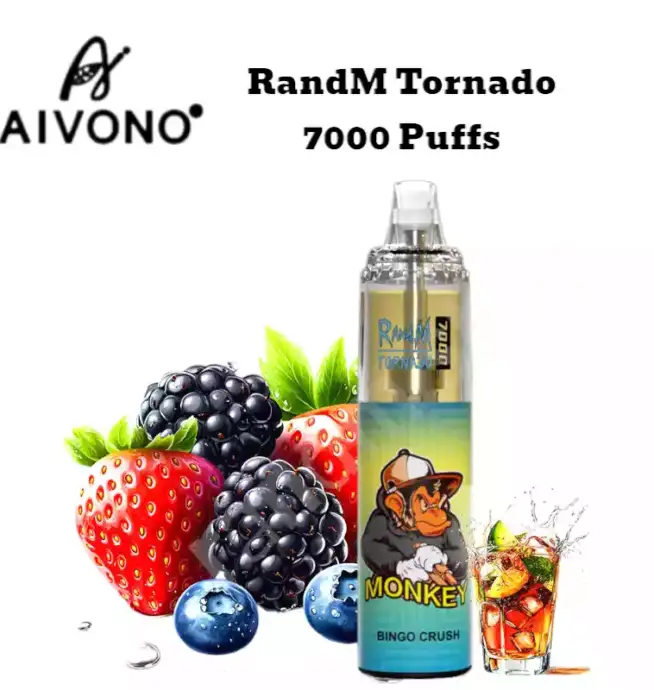 RandM Tornado 7000 puffs –Wiederaufladbare Disposable Vape mit