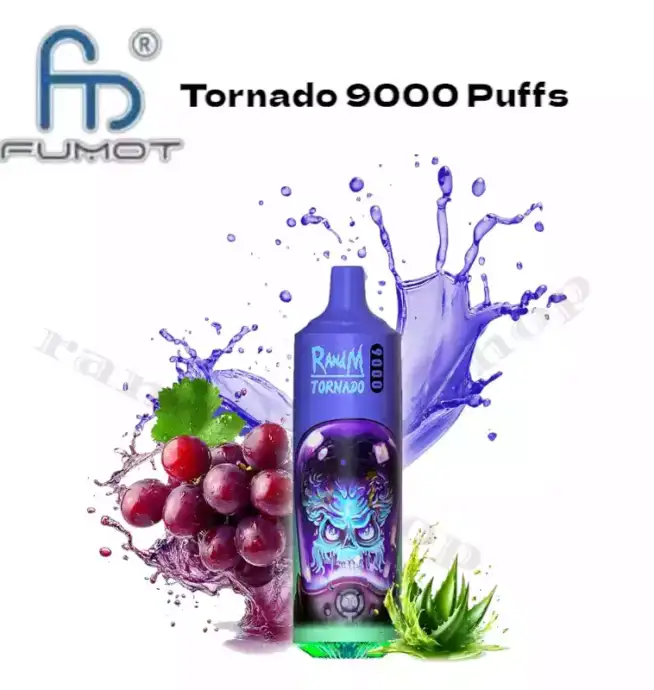 RandM Tornado 9000 Puffs Aloe Grape