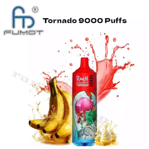 RandM Tornado 9000 Puffs Banana Custard
