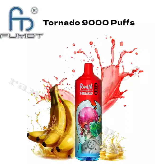 RandM Tornado 9000 Puffs Banana Custard