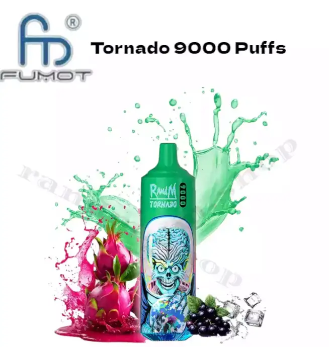 RandM Tornado 9000 Puffs Black Dragon Ice