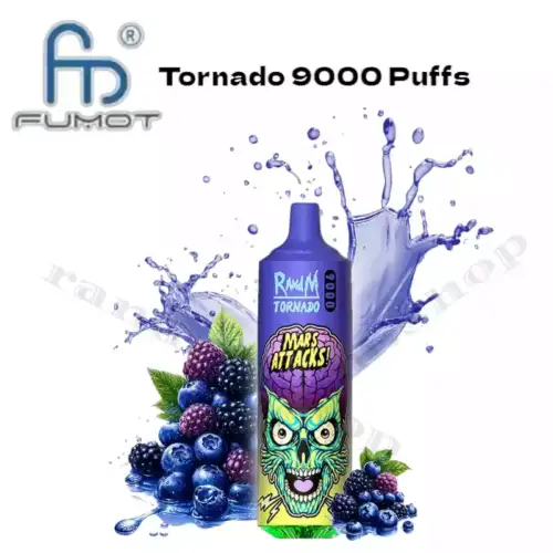 RandM Tornado 9000 Puffs Blue Razz Ice