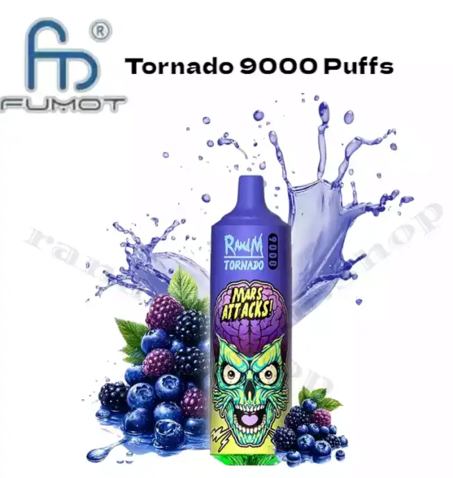 RandM Tornado 9000 Puffs Blue Razz Ice