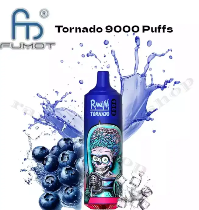 RandM Tornado 9000 Puffs Blueberry Ice